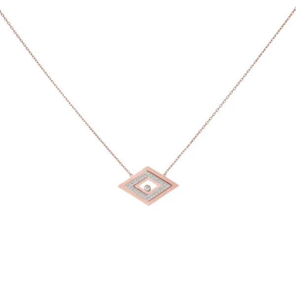 A Rose in the Diamonds Pendant Chain