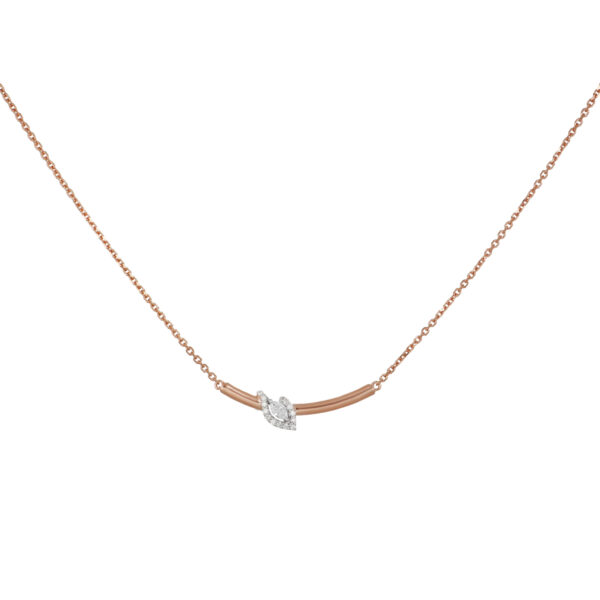 Ice Marquise Diamond Pendant Chain