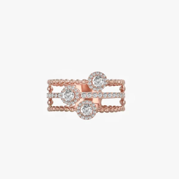 Circle Me with Love Diamond Ring